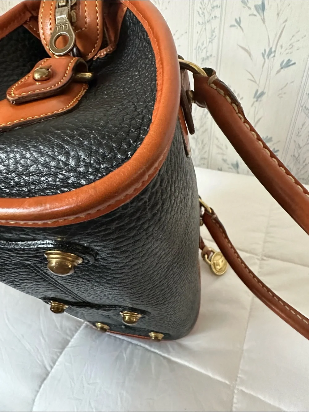 Dooney & Bourke Vintage Leather Satchel with Wallet
